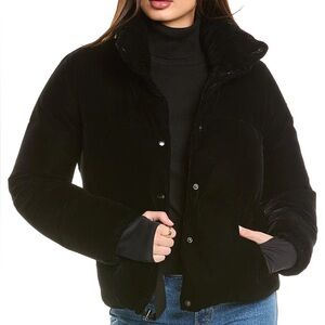 SAM. Black Velvet Puffer Jacket